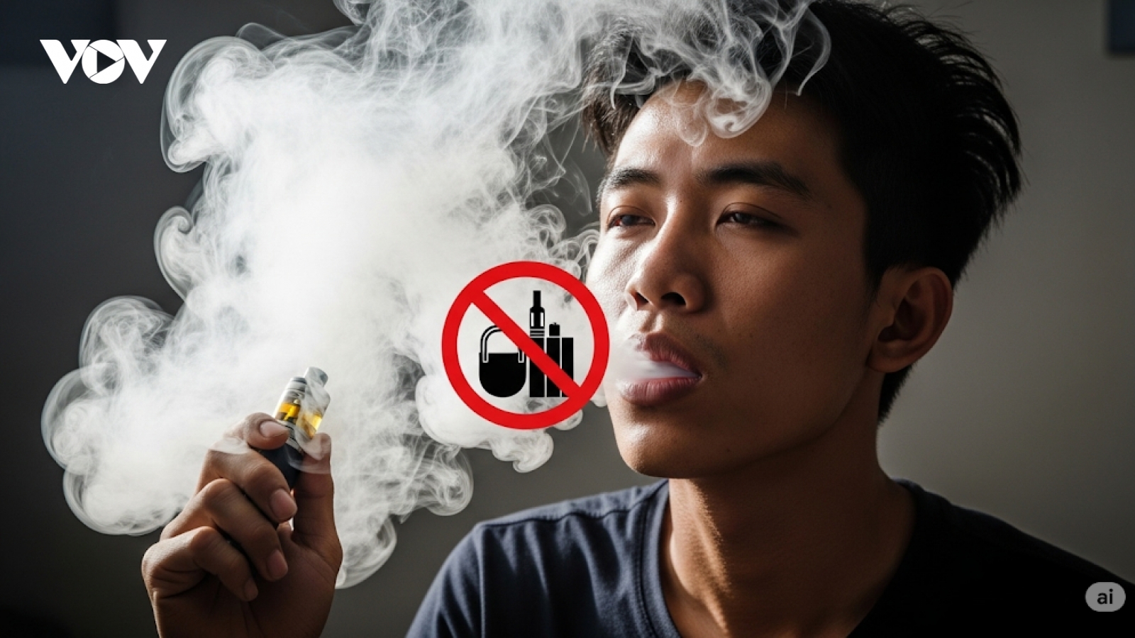 Thuốc lá điện tử: Phạt cả người hút lẫn người không ngăn cản