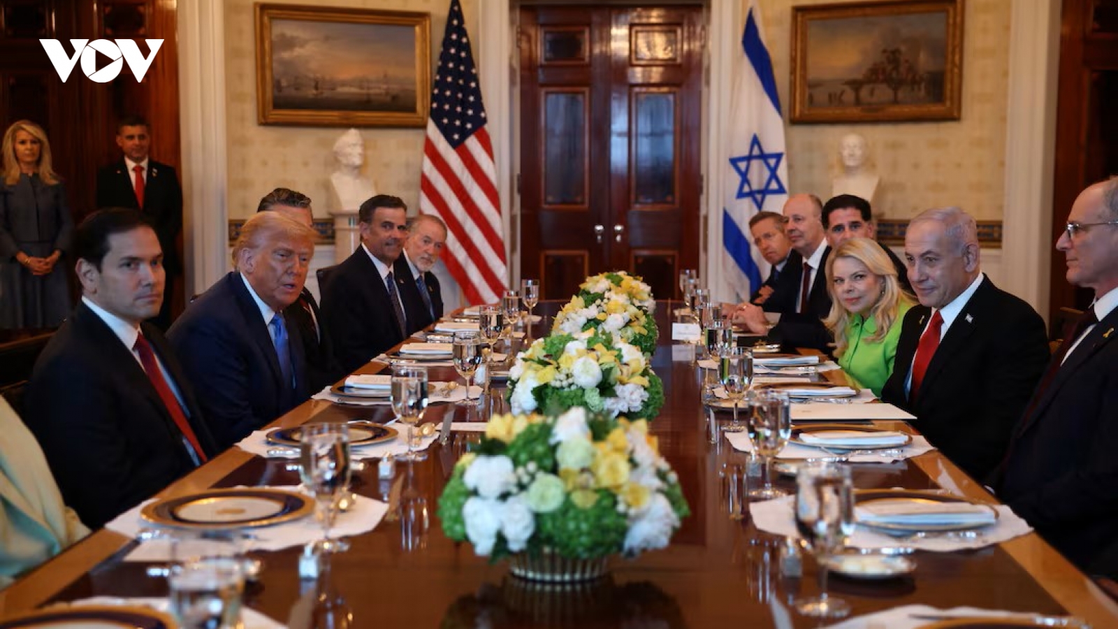 Thủ tướng Israel nói về tương lai của người Palestine trong bữa tối với ông Trump