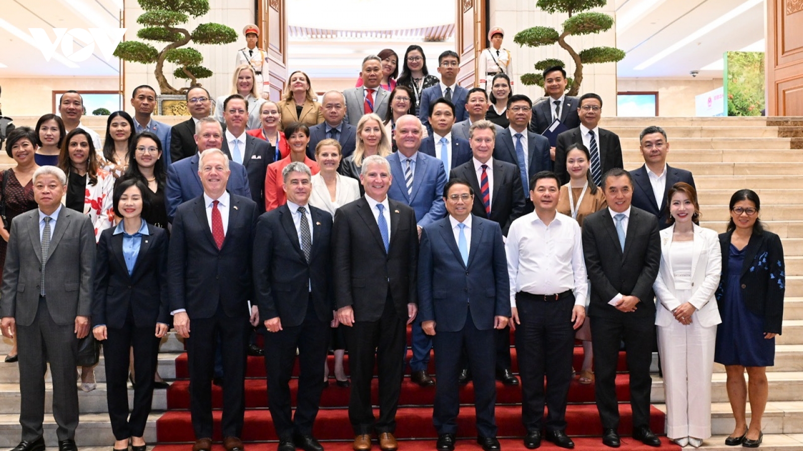 Thủ tướng làm việc với đoàn doanh nghiệp của Hội đồng Kinh doanh Hoa Kỳ - ASEAN