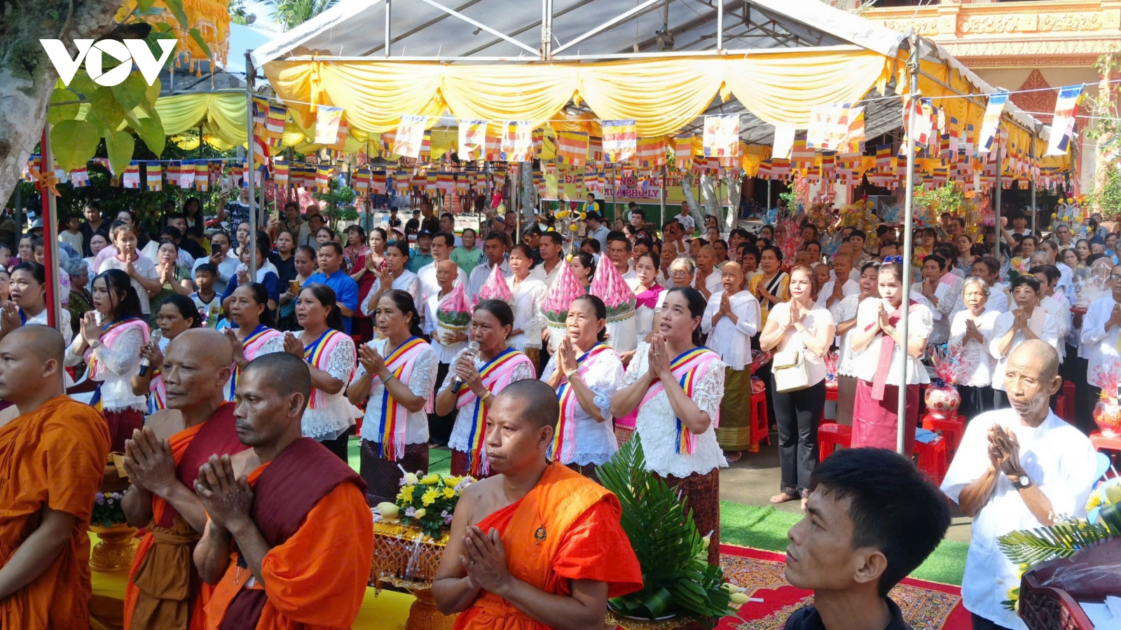 Đồng bào Khmer Nam Bộ hân hoan hướng đến kỷ niệm 80 năm ngày Quốc khánh 2/9