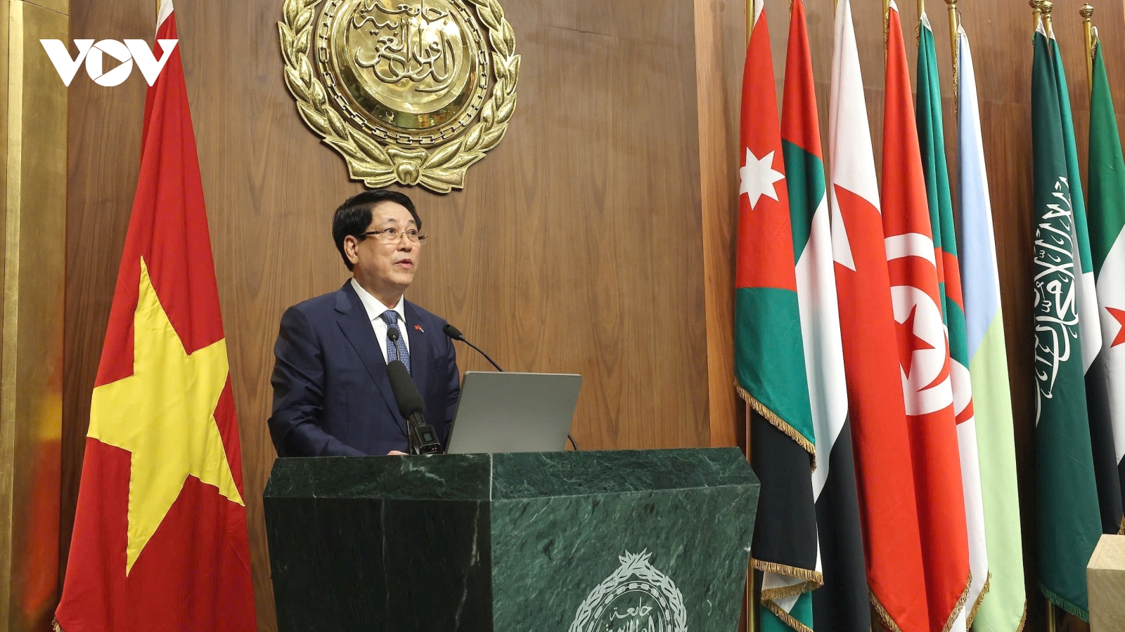 Toàn văn bài phát biểu chính sách của Chủ tịch nước Lương Cường tại Liên đoàn Arab