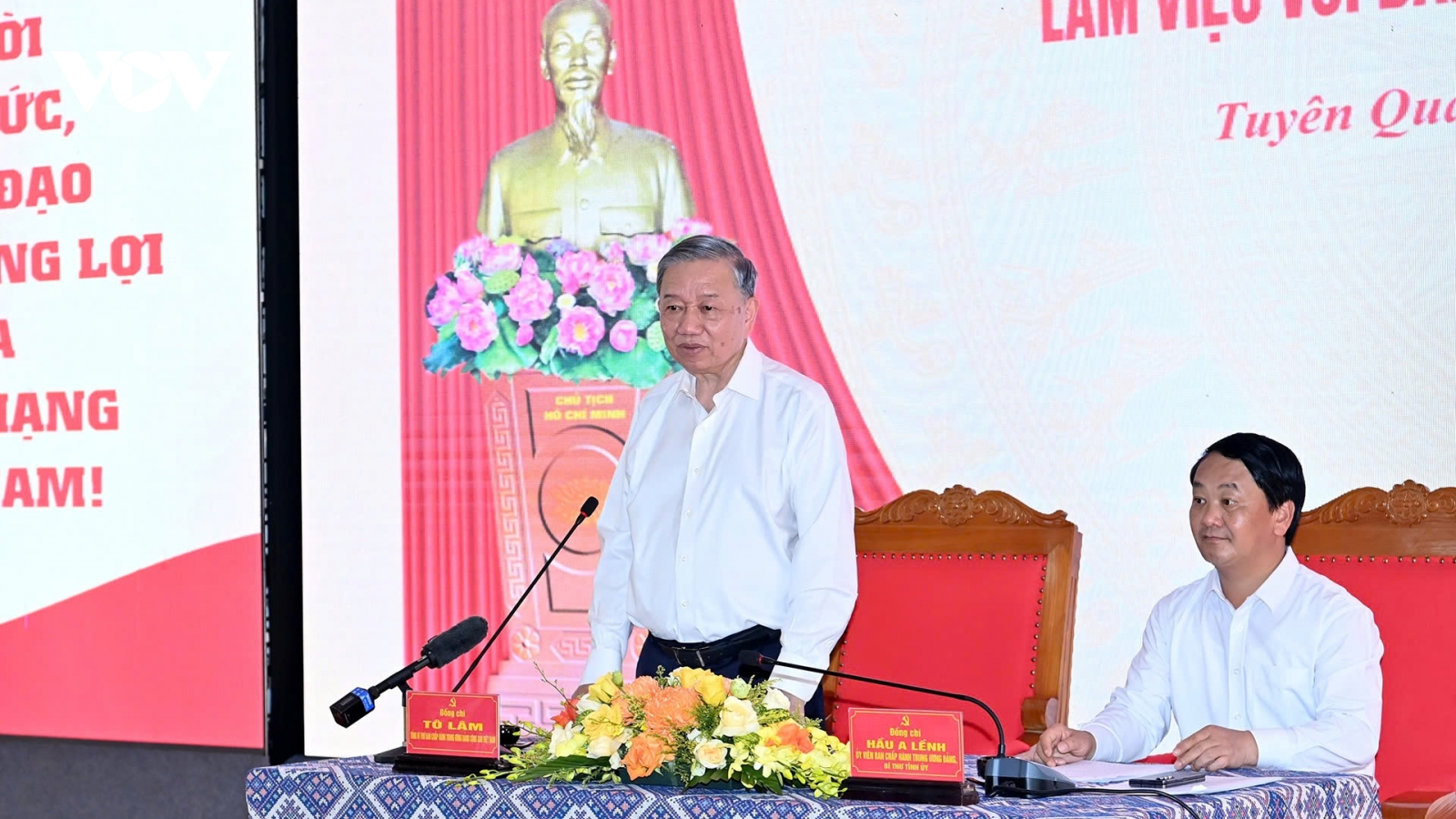 Tổng Bí thư Tô Lâm làm việc với Ban Thường vụ tỉnh ủy Tuyên Quang