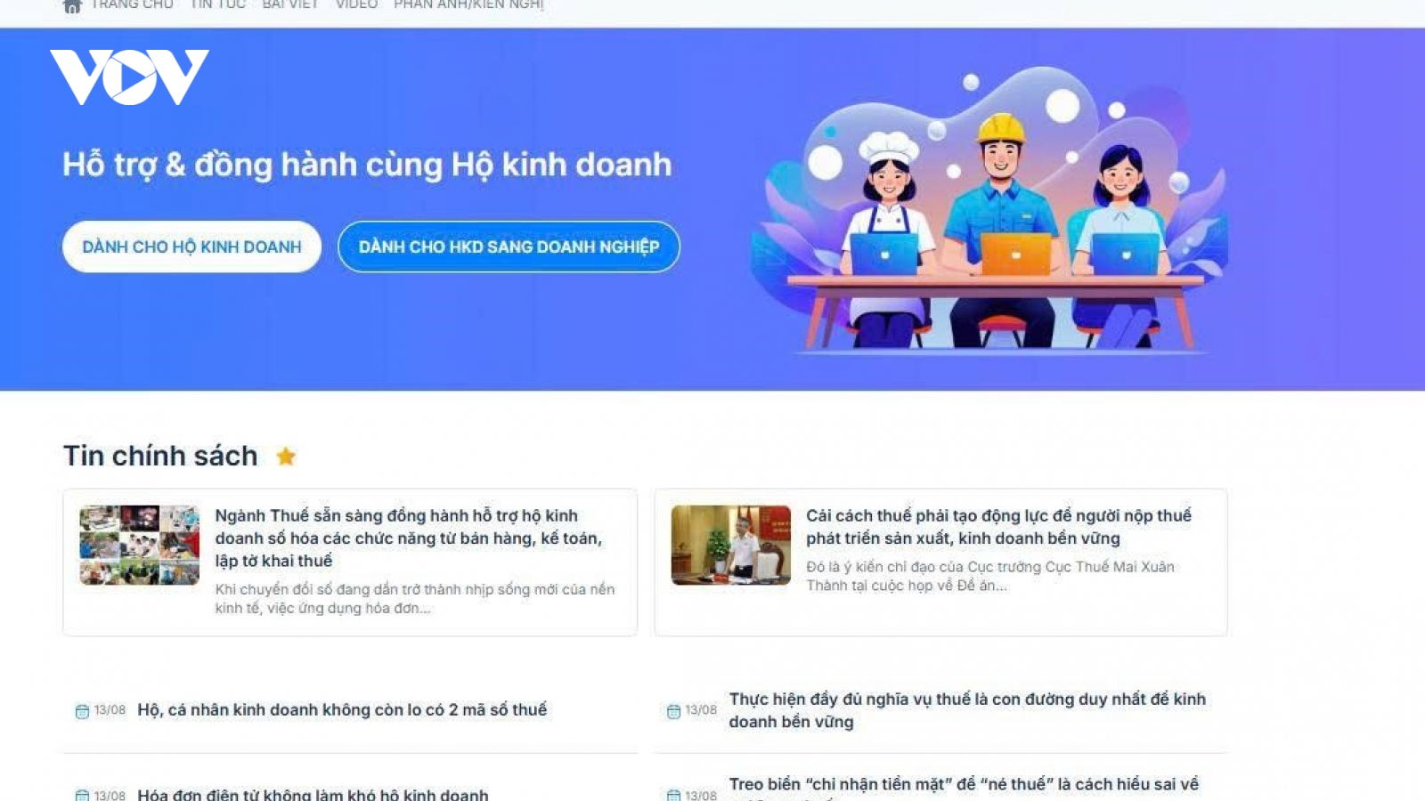Sắp ra mắt Cổng thông tin hỗ trợ cá nhân, hộ kinh doanh và doanh nghiệp