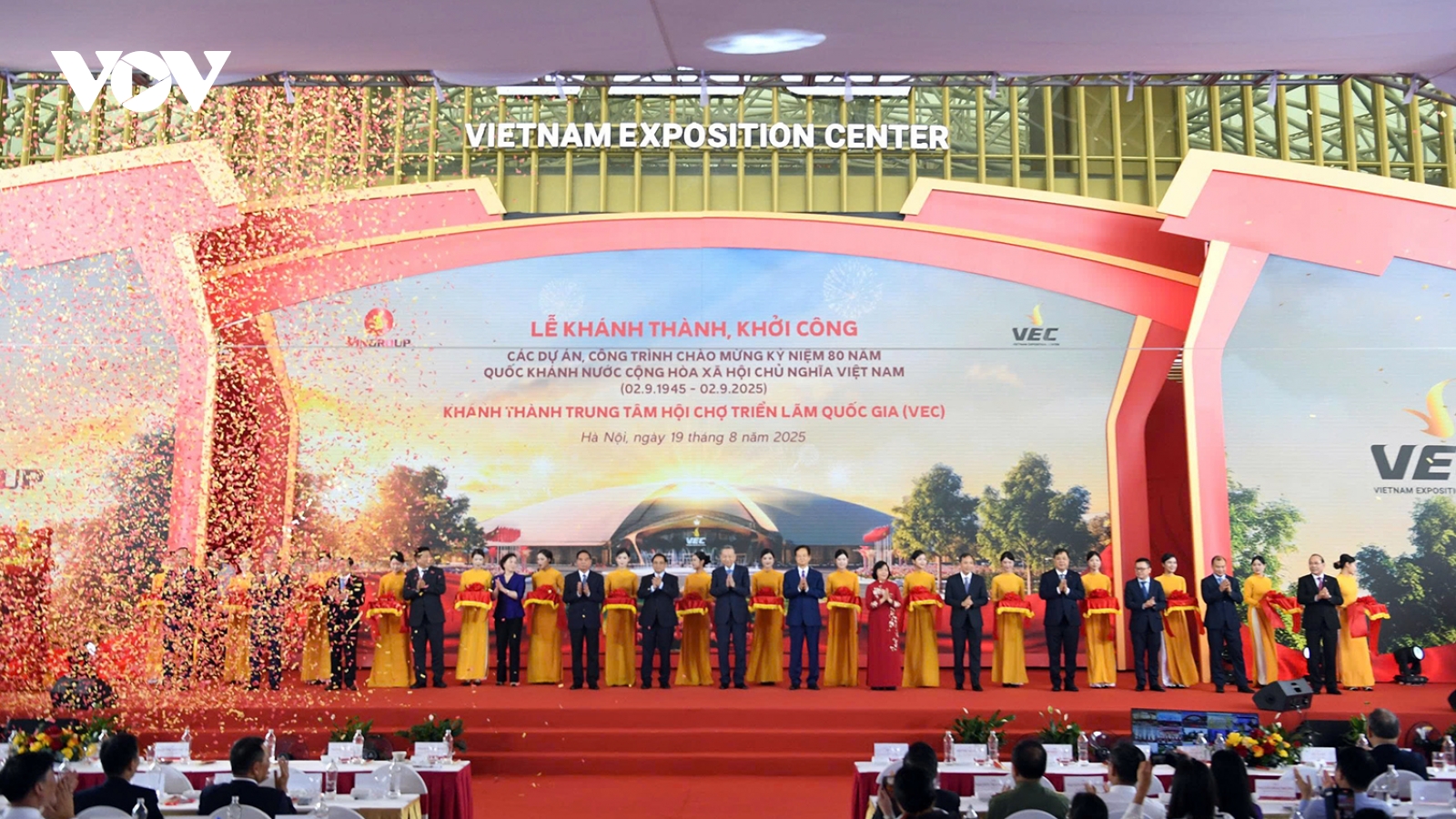 Toàn cảnh Lễ khánh thành Trung tâm Hội chợ Triển lãm Quốc gia