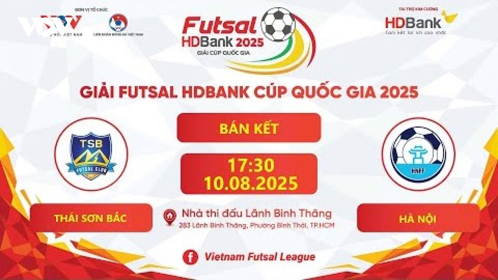 Xem trực tiếp Thái Sơn Bắc vs Hà Nội tại giải Futsal HDBank Cúp Quốc gia 2025