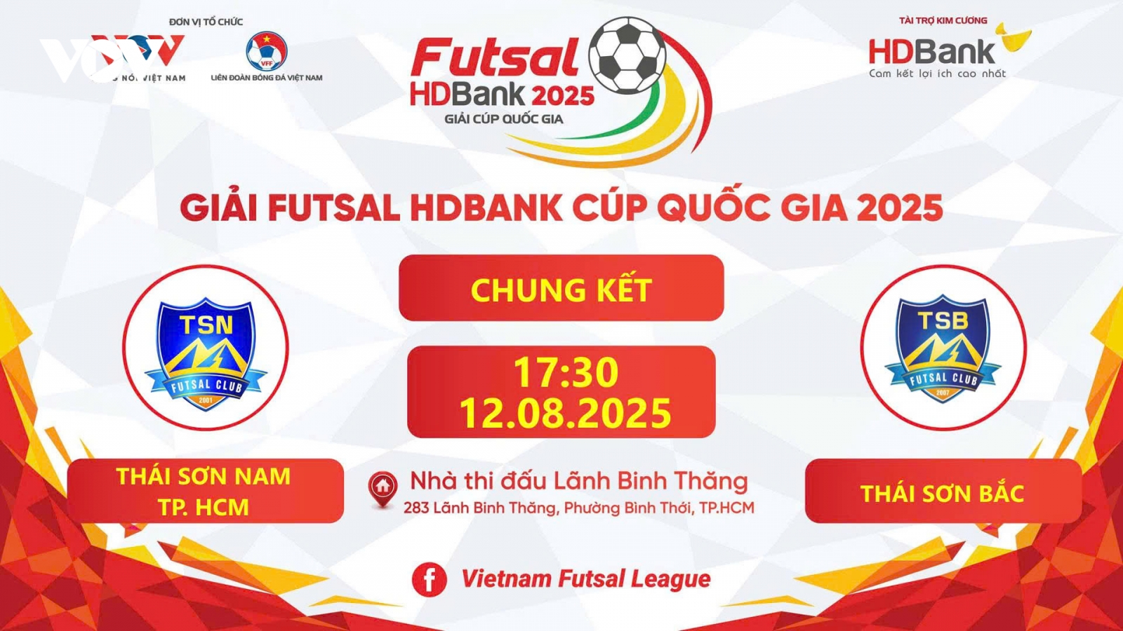 Trực tiếp Thái Sơn Nam - Thái Sơn Bắc chung kết Futsal HDBank Cúp Quốc gia 2025