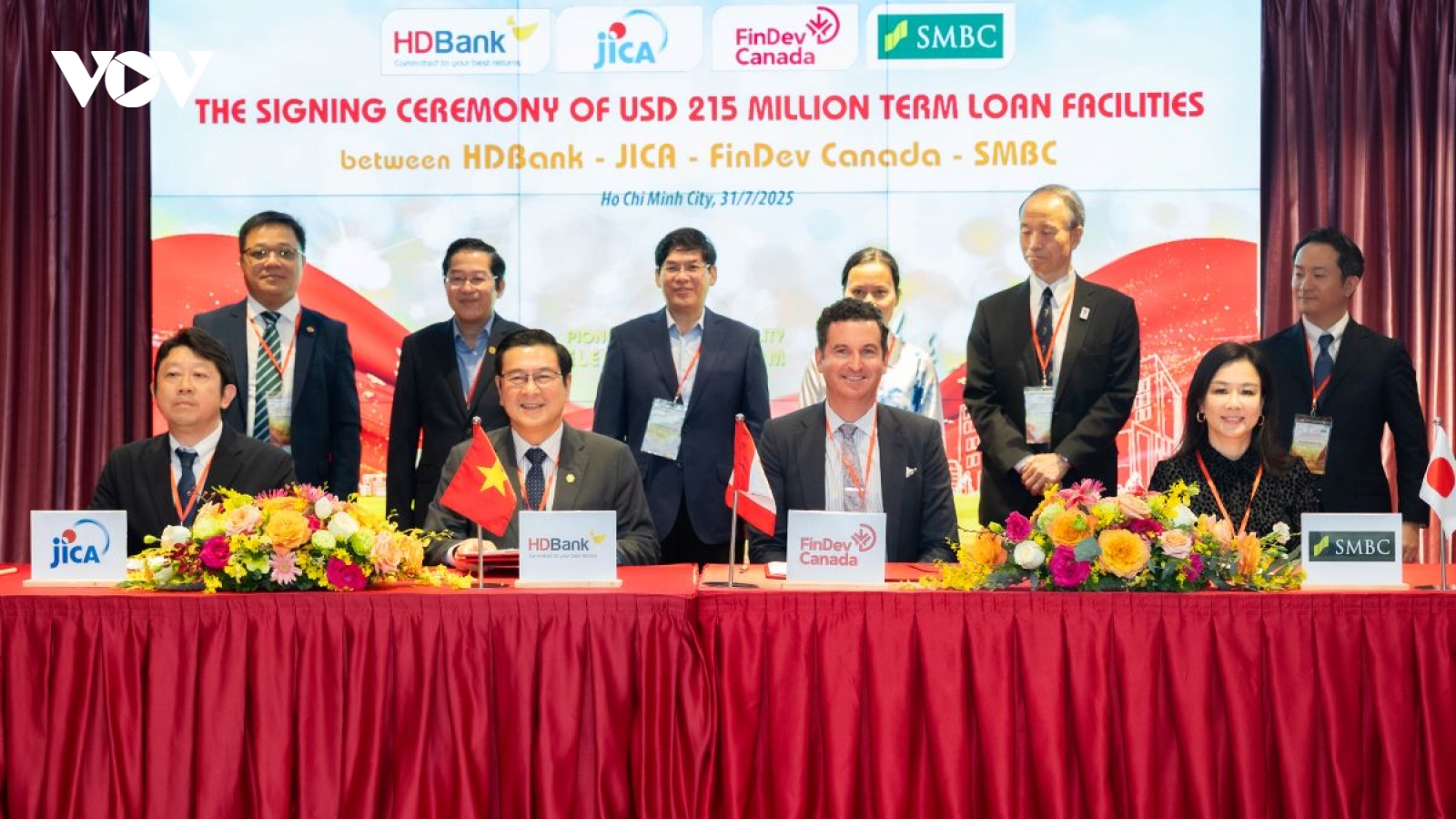 HDBank ký kết khoản vay hợp vốn trị giá 215 triệu USD với JICA, FinDev Canada và SMBC