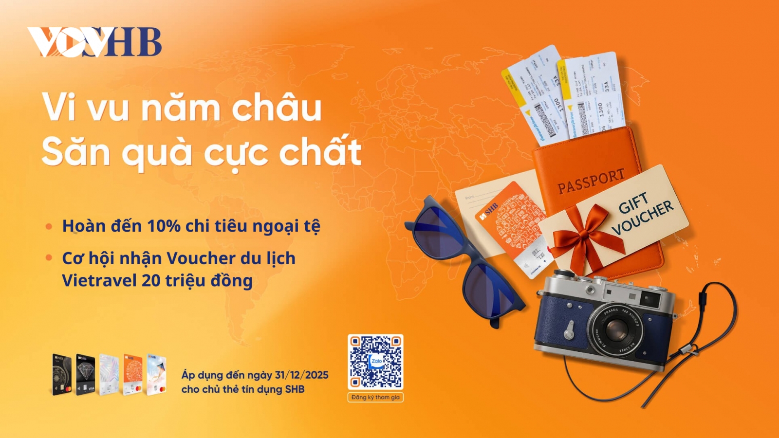 SHB triển khai ưu đãi chi tiêu ngoại tệ, trả góp ưu việt nhiều phần thưởng hấp dẫn