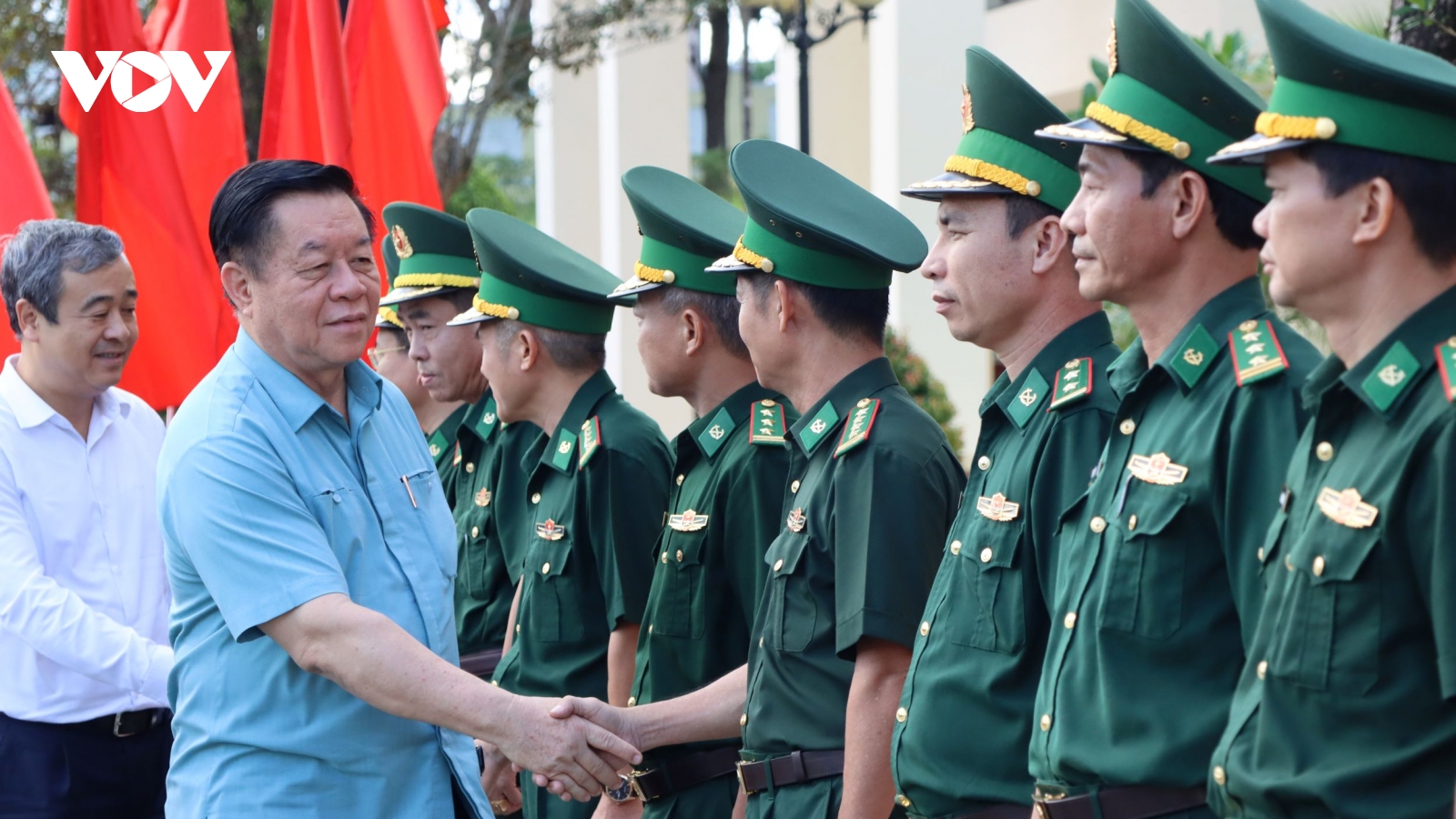 Ông Nguyễn Trọng Nghĩa làm việc với Bộ đội Biên phòng tỉnh Gia Lai