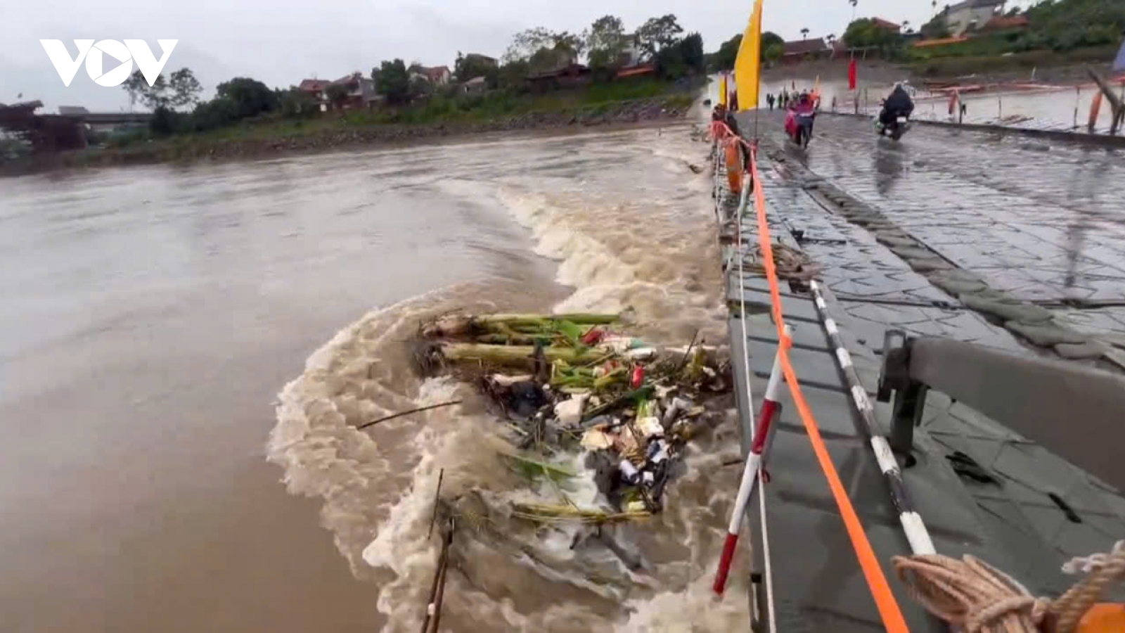 Cắt cầu phao Phong Châu - Phú Thọ