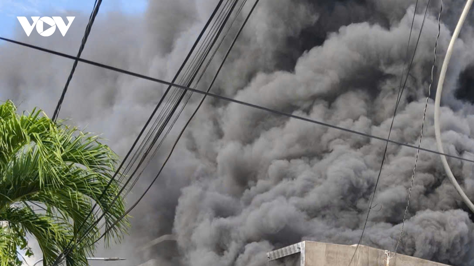 Lửa bùng phát dữ dội, bao trùm căn nhà của người dân ở Đồng Tháp