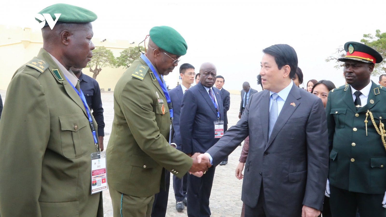 Chủ tịch nước Lương Cường thăm Trụ sở Đảng Phong trào Nhân dân Giải phóng Angola