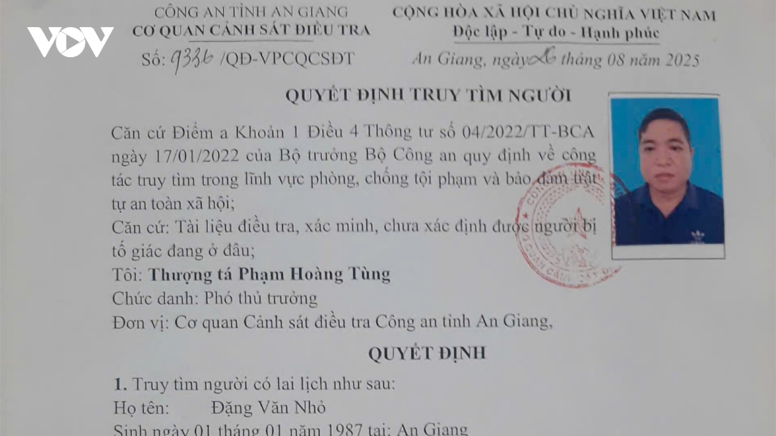 Truy tìm người bị tố sử dụng giấy tờ đất giả để lừa đảo chiếm đoạt tài sản