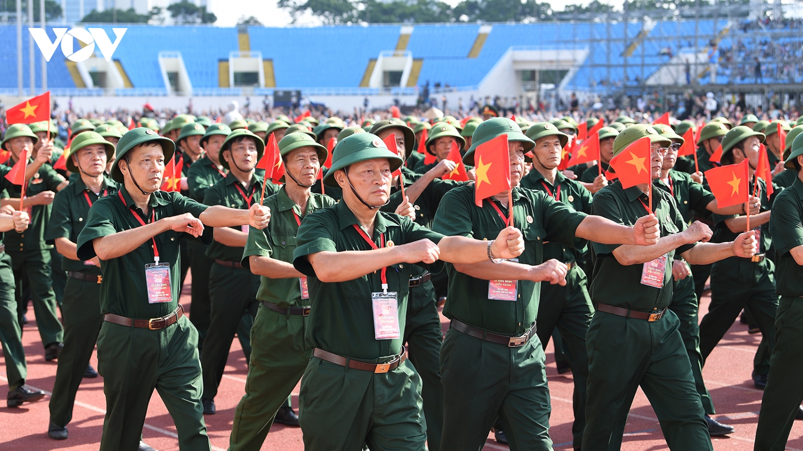 13 khối nghệ thuật, quần chúng hợp luyện diễu binh, diễu hành trên SVĐ Mỹ Đình