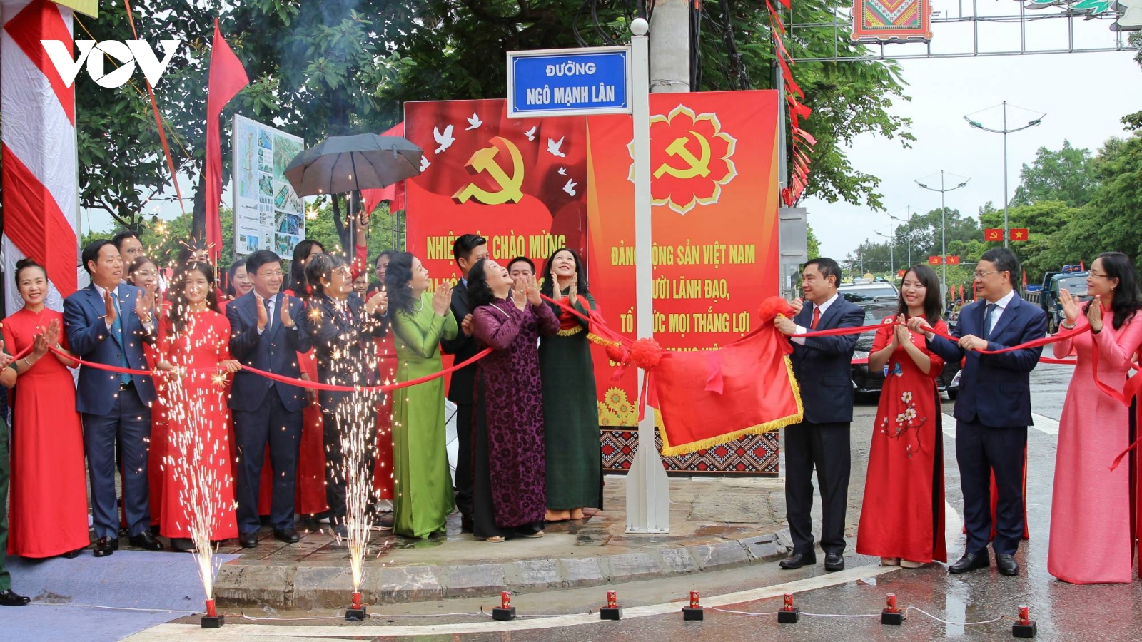 Điện Biên tổ chức lễ đặt tên đường Ngô Mạnh Lân