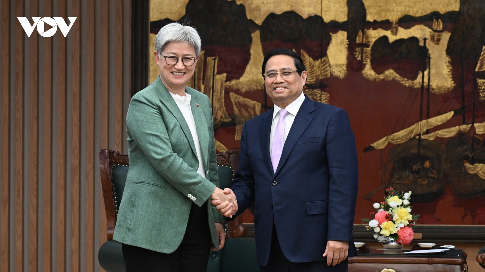 Thủ tướng Phạm Minh Chính tiếp Bộ trưởng Ngoại giao Australia