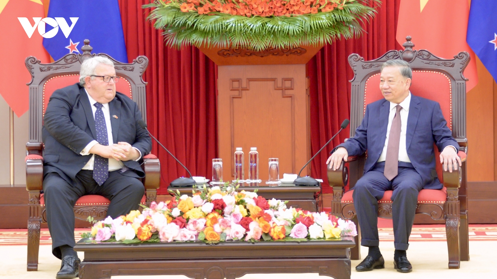 Tổng Bí thư Tô Lâm tiếp Chủ tịch Quốc hội New Zealand Gerry Brownlee