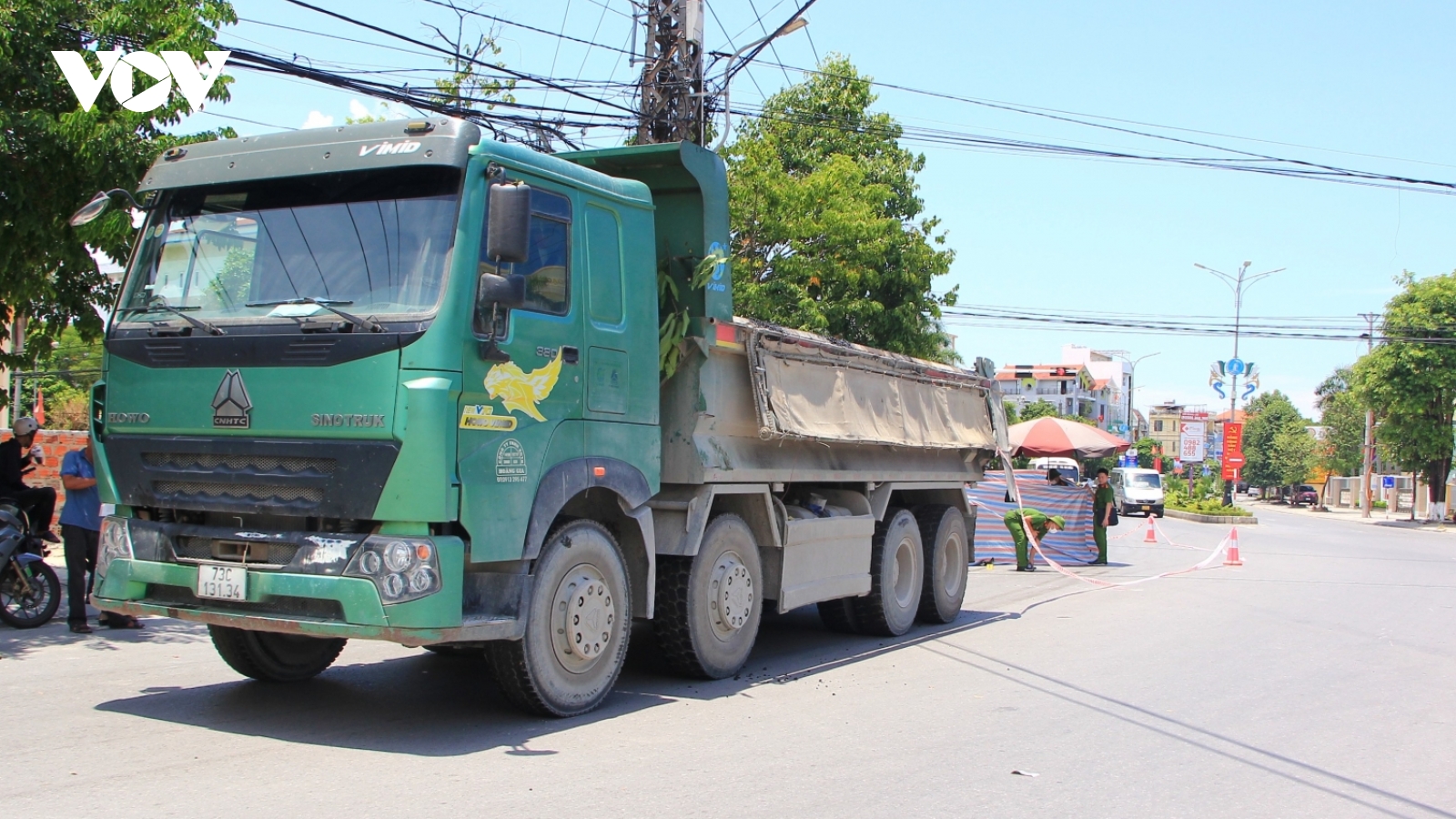 Va chạm giữa xe tải với xe máy điện, 1 người tử vong tại Quảng Trị