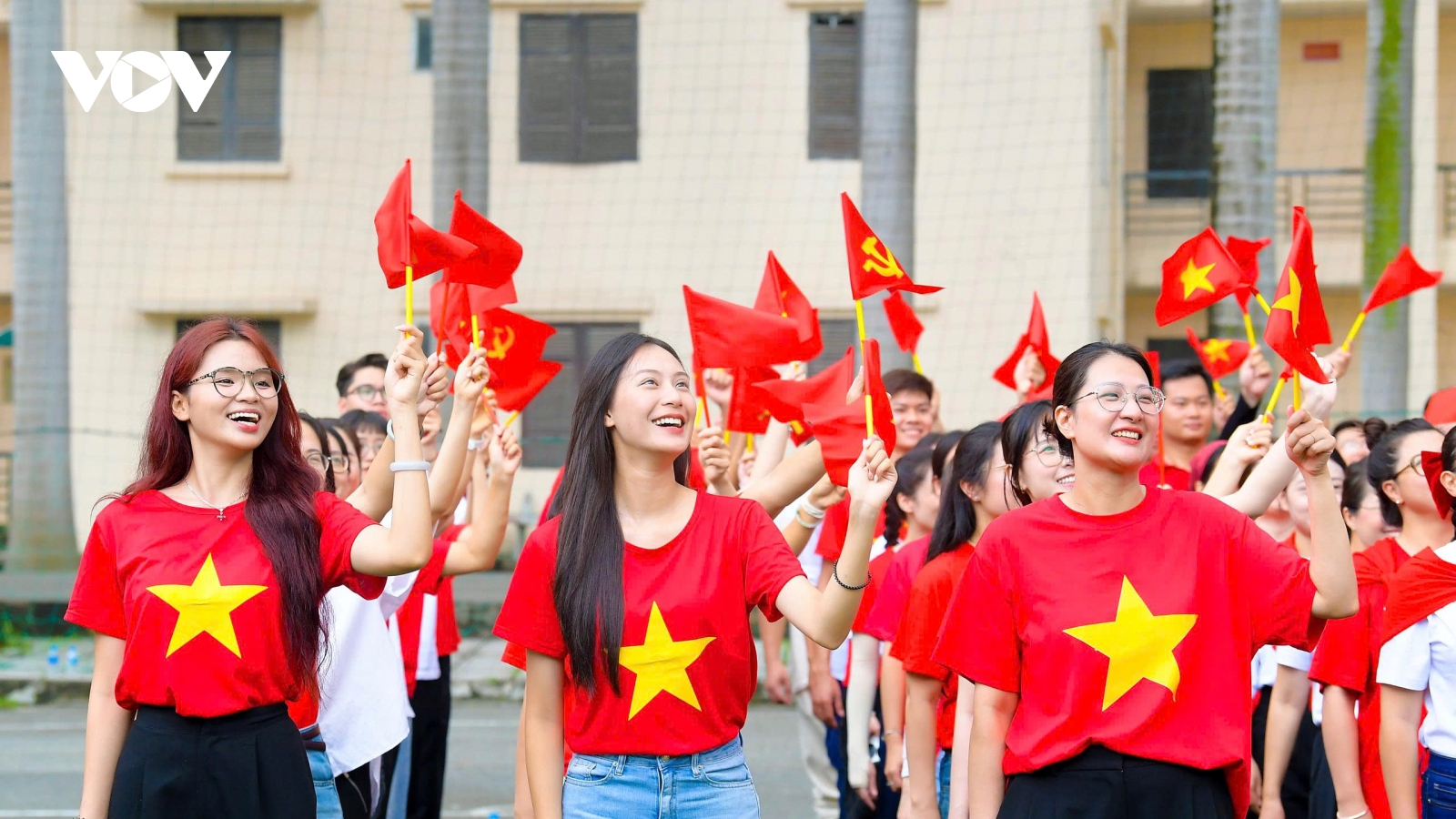 Khối Báo chí miệt mài tập luyện chuẩn bị cho diễu hành kỷ niệm 80 năm Quốc khánh 2/9