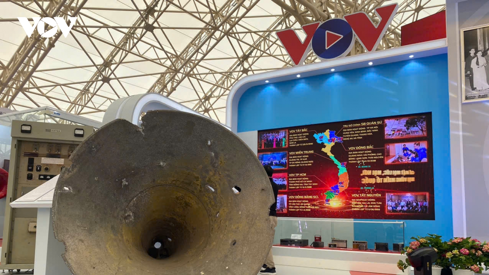 Không gian trưng bày sống động, đa chiều của VOV tại triển lãm thành tựu của đất nước
