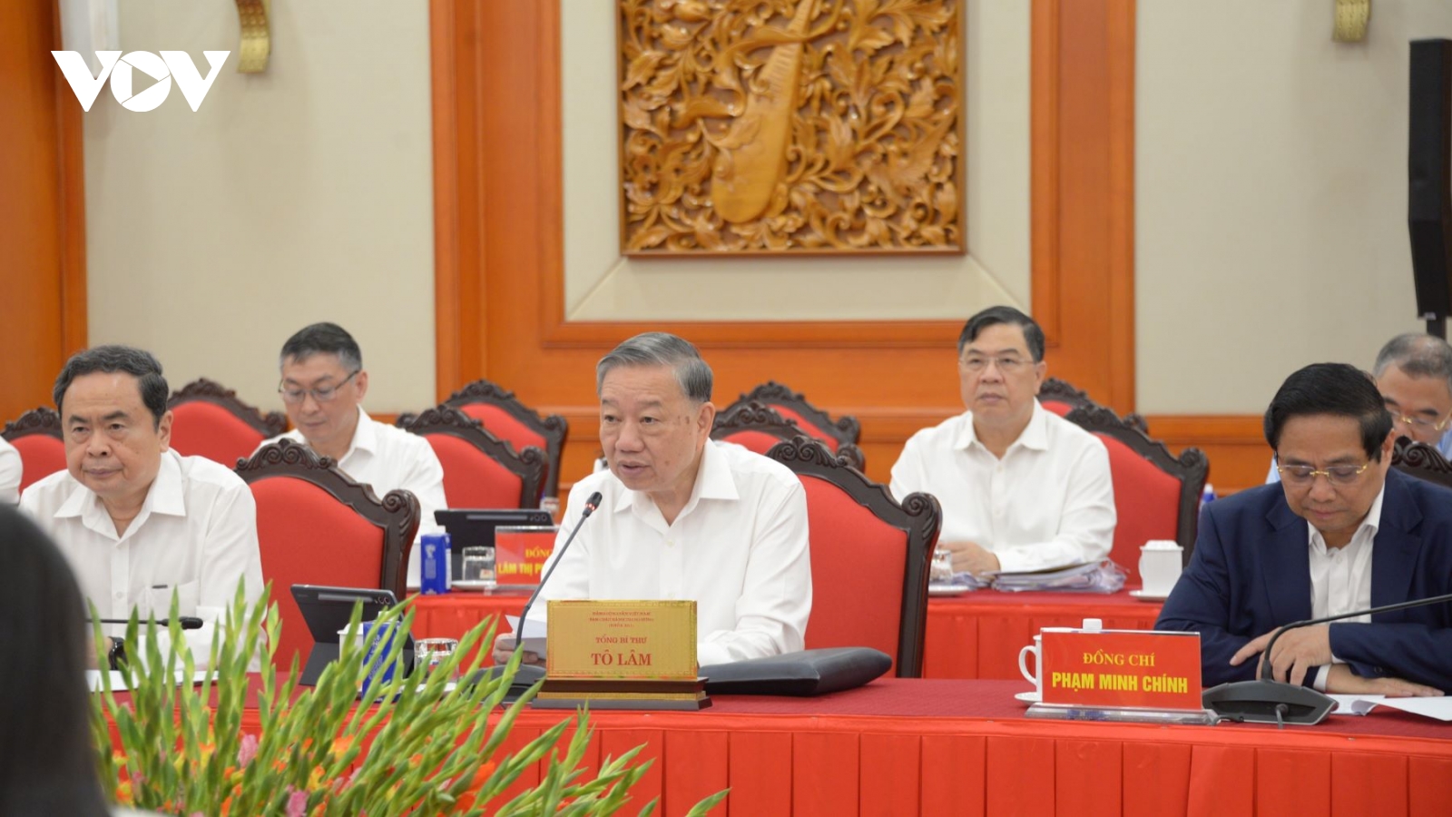 Bộ Chính trị làm việc với Ban thường vụ Đảng uỷ MTTQ về công tác chuẩn bị Đại hội Đảng