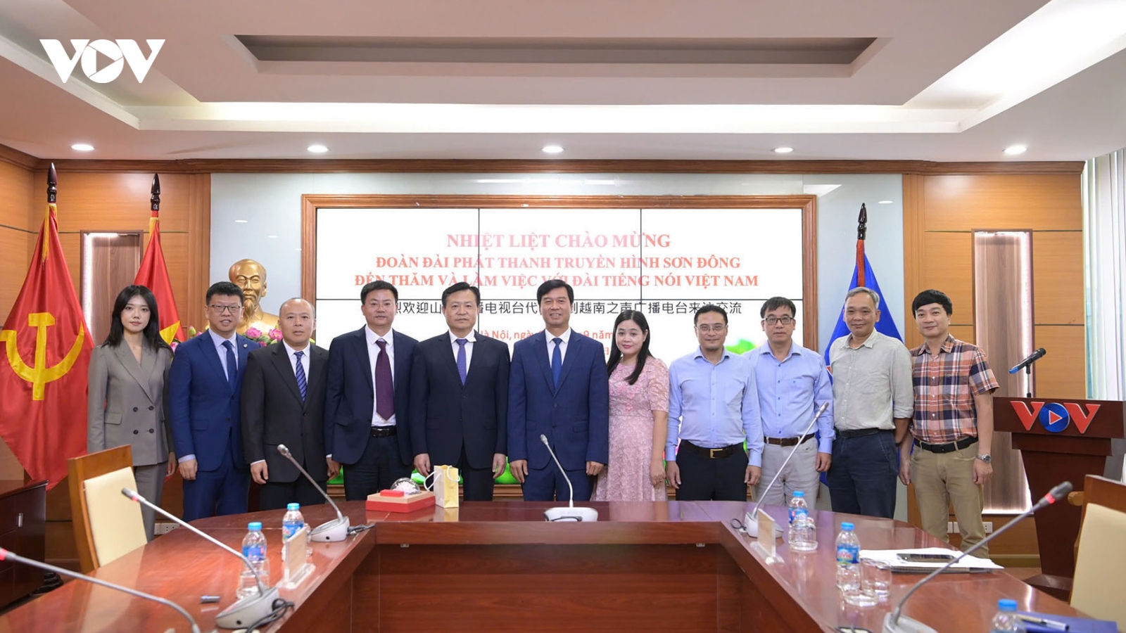 Lãnh đạo VOV tiếp đoàn Đài Phát thanh - Truyền hình Sơn Đông, Trung Quốc