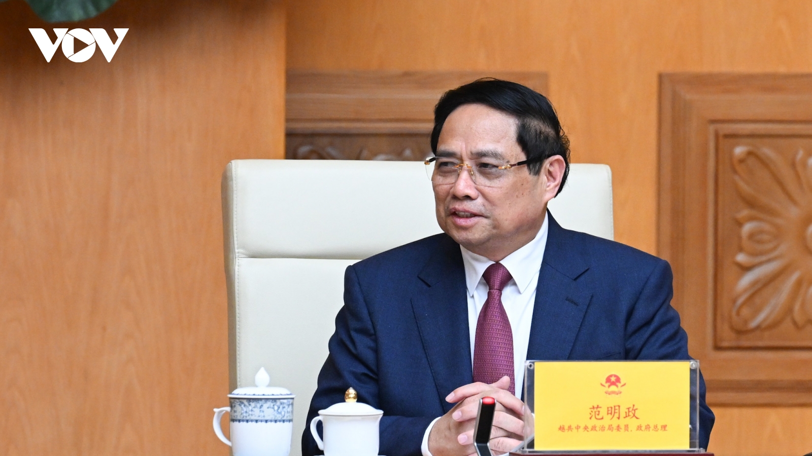 Thủ tướng Phạm Minh Chính tiếp Bí thư Tỉnh ủy Sơn Đông, Trung Quốc