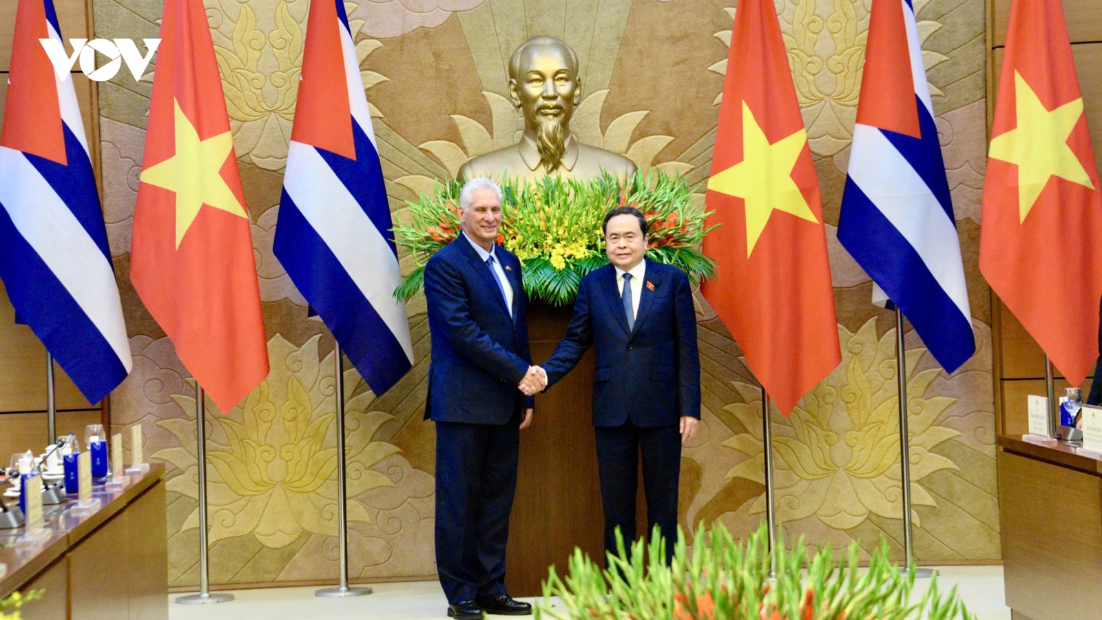 Chủ tịch Quốc hội Trần Thanh Mẫn hội kiến Bí thư thứ Nhất, Chủ tịch nước Cuba Miguel Diaz-Canel