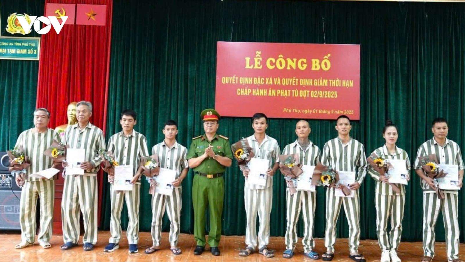 Phú Thọ: Công bố Quyết định đặc xá của Chủ tịch nước tại Trại tạm giam số 3