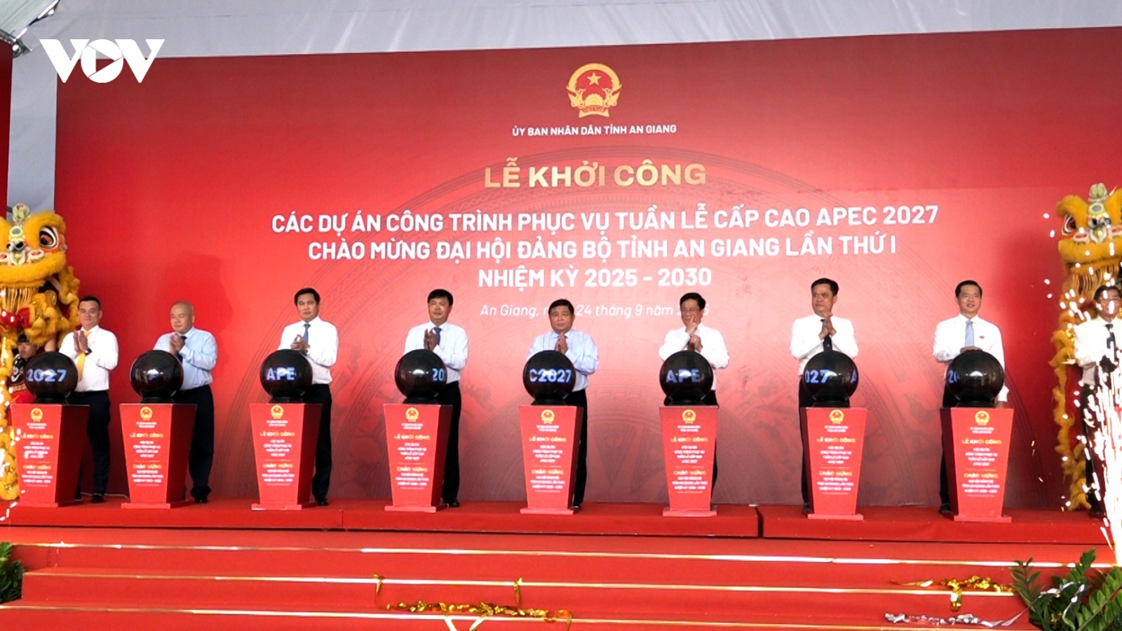 An Giang khởi công nhiều dự án chào mừng Đại hội Đảng bộ tỉnh