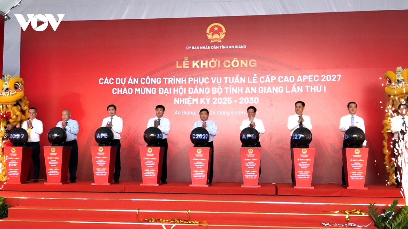 An Giang khởi công nhiều dự án chào mừng Đại hội Đảng bộ tỉnh