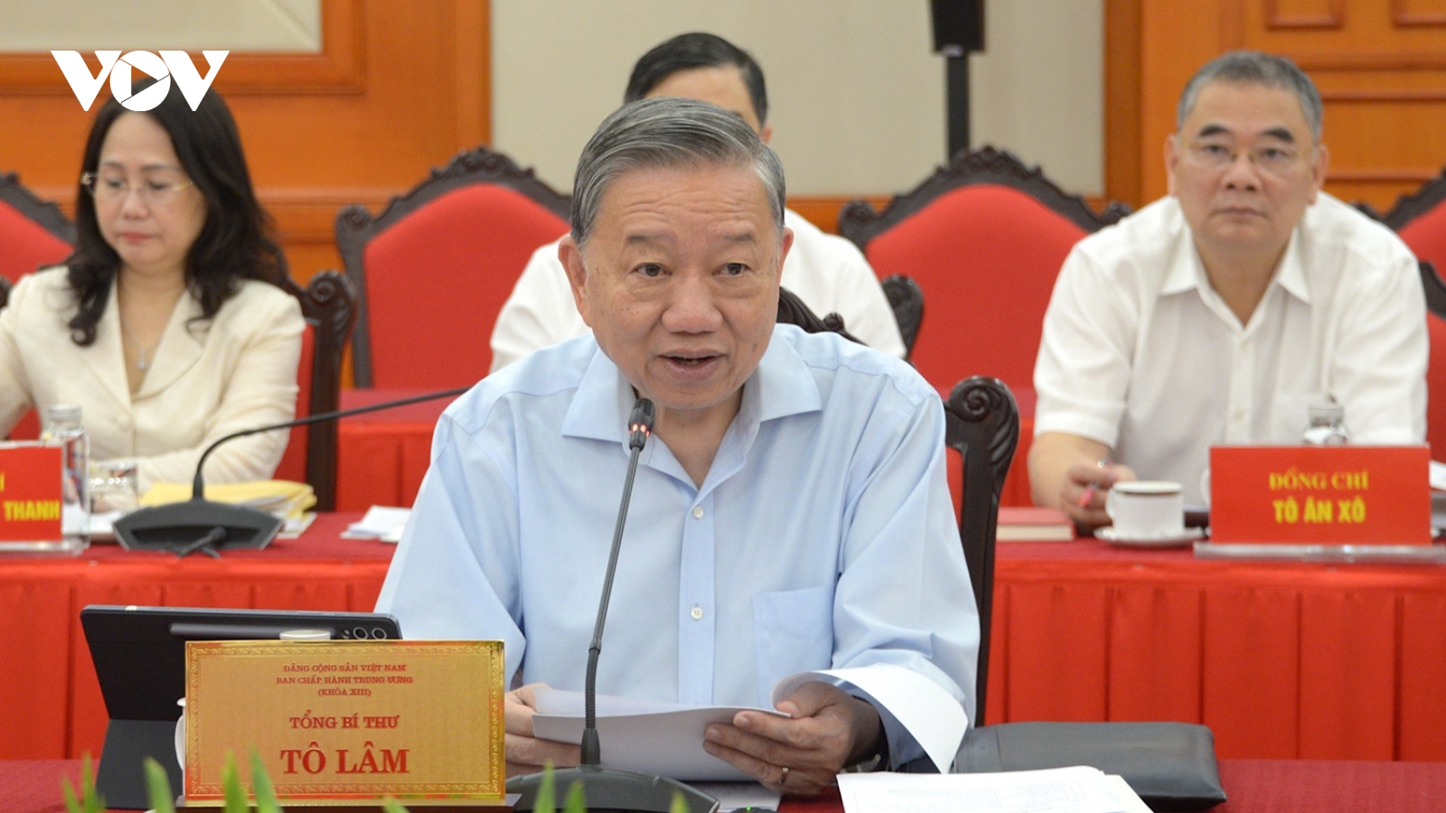 Bộ Chính trị làm việc với Ban Thường vụ Đảng ủy Chính phủ