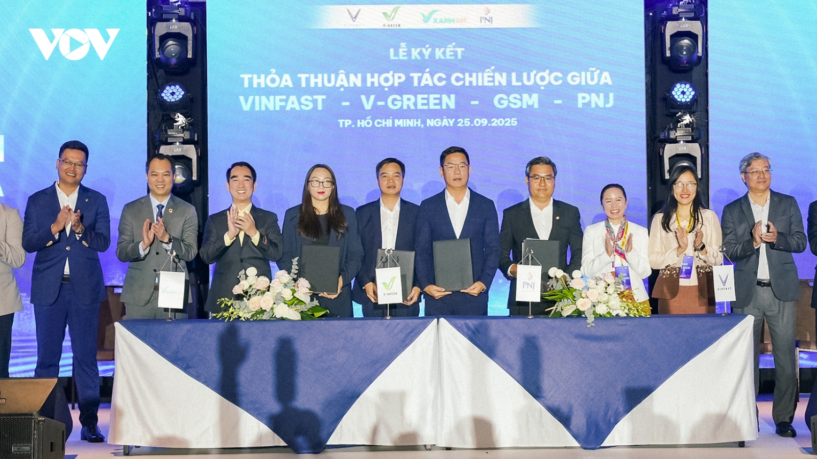 PNJ hợp tác cùng Vinfast, GSM, V-Green thúc đẩy giao thông xanh trong doanh nghiệp