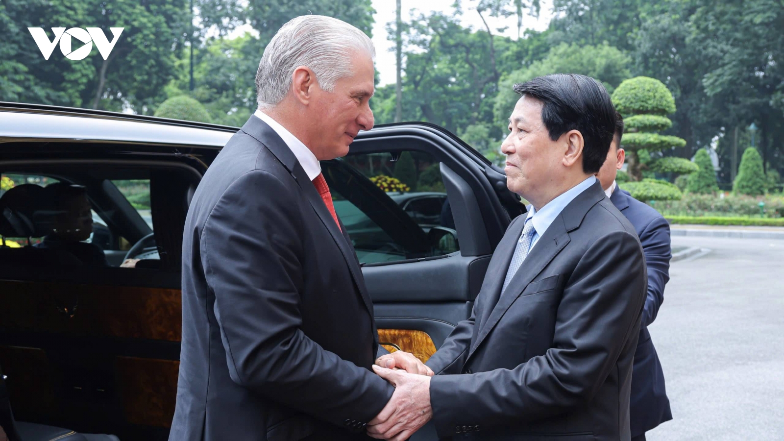 Bí thư thứ Nhất, Chủ tịch nước Cuba hội kiến Chủ tịch nước Lương Cường