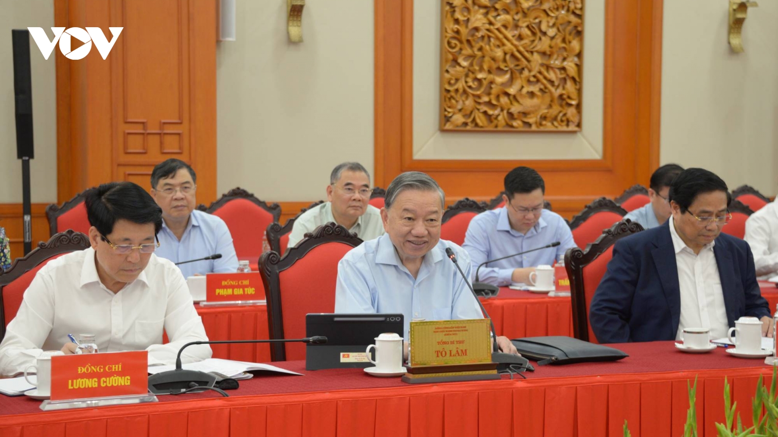 Bộ Chính trị cho ý kiến về dự thảo văn kiện và nhân sự ĐH Đảng bộ Công an TW