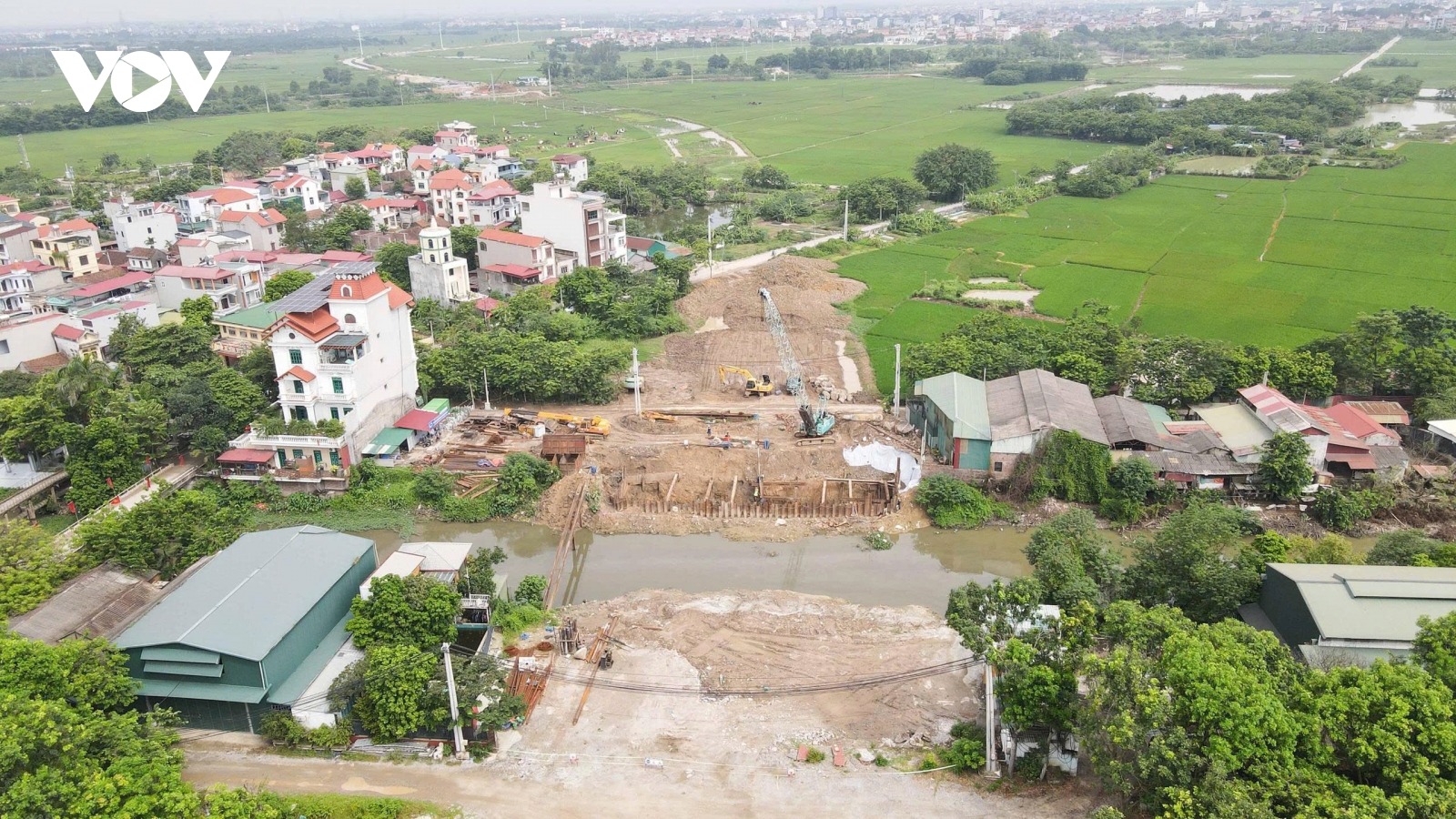 Cận cảnh dự án tuyến đường 4,2 km trị giá hơn 460 tỷ đồng ở Bắc Ninh