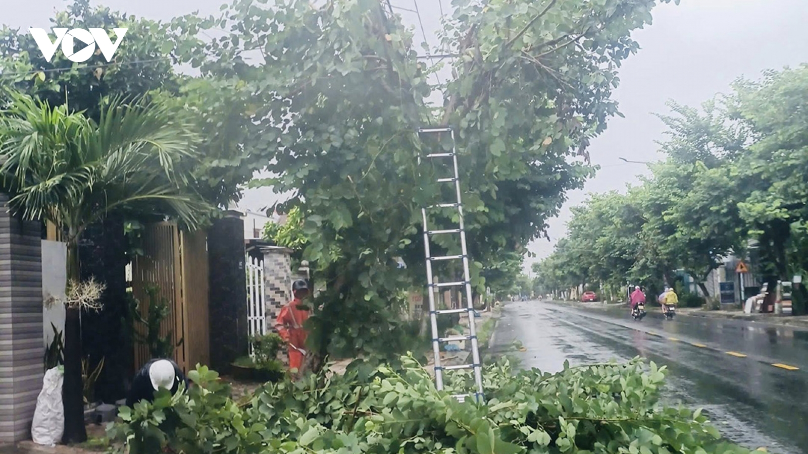 Ảnh hưởng bão số 10: Gần 167.000 khách hàng bị mất điện, EVNCPC nỗ lực khắc phục