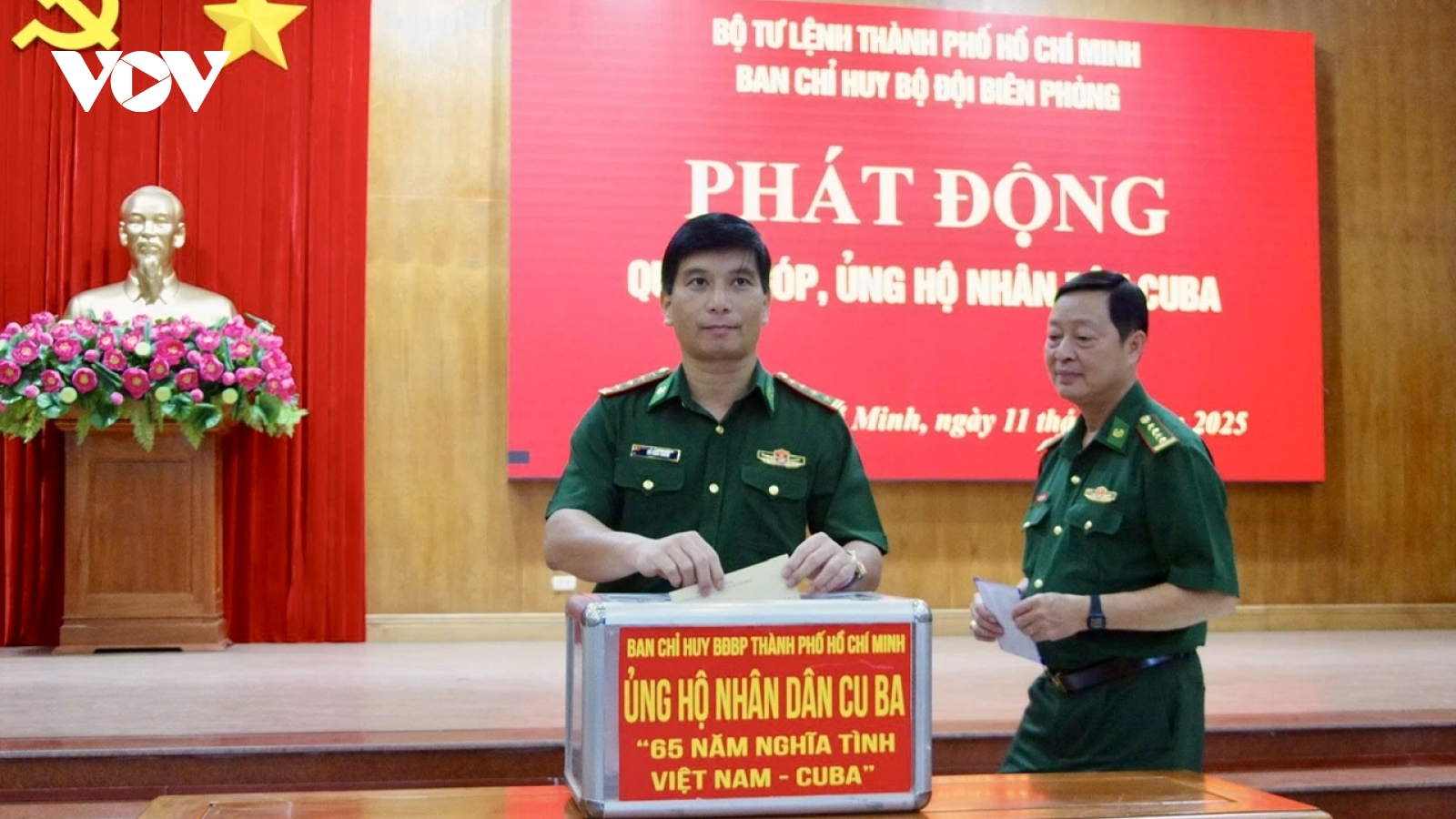 Bộ đội Biên phòng TP.HCM phát động quyên góp, ủng hộ nhân dân Cuba