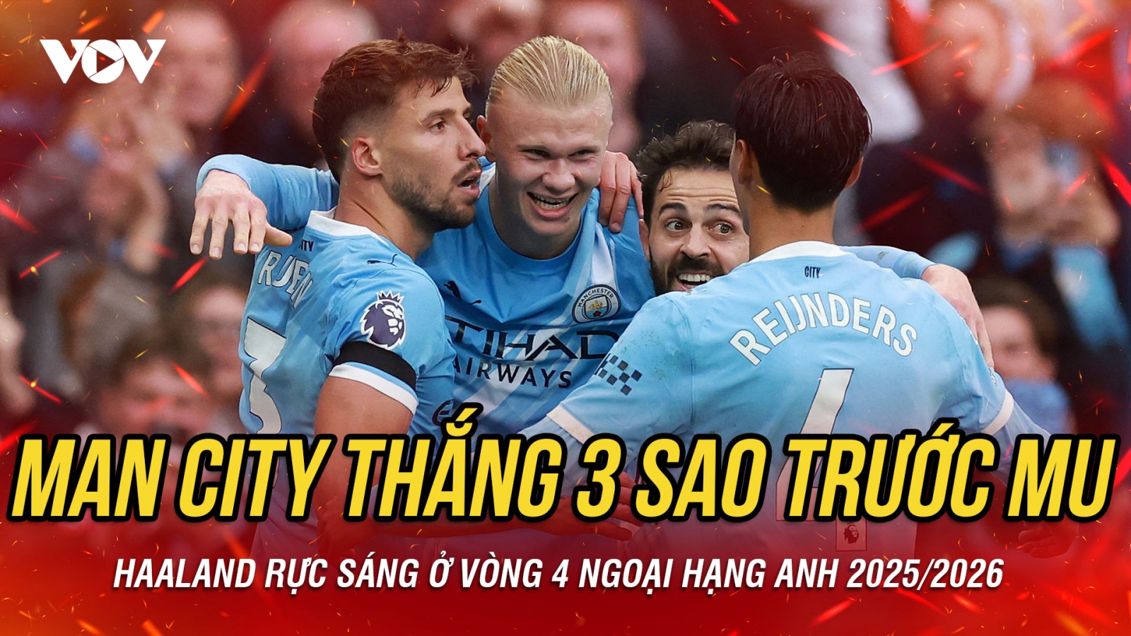 Kết quả vòng 5 Ngoại hạng Anh rạng sáng 15/9: Man City thắng 3 sao trước MU