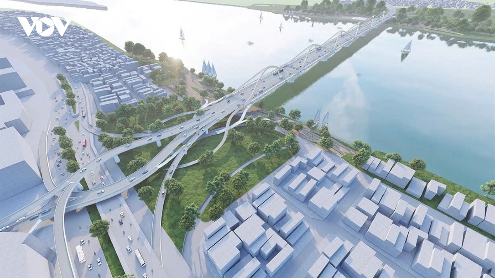 Hà Nội đề xuất đổi 635ha đất để xây cầu Trần Hưng Đạo