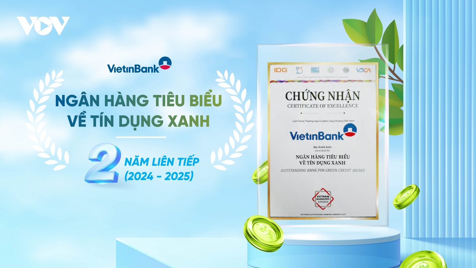 VietinBank 2 năm liên tiếp là “Ngân hàng tiêu biểu về Tín dụng Xanh”