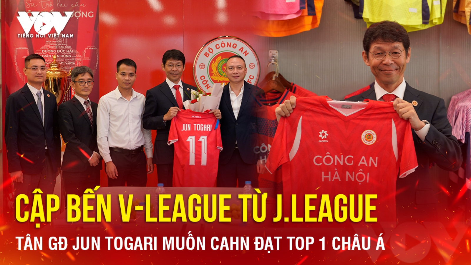 Cập bến V-League từ J.League, tân GĐ Jun Togari muốn CAHN chinh phục top 1 châu Á