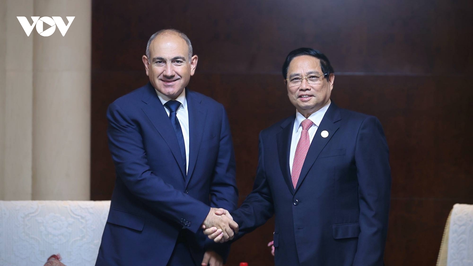 Thủ tướng Phạm Minh Chính hội kiến Thủ tướng Armenia