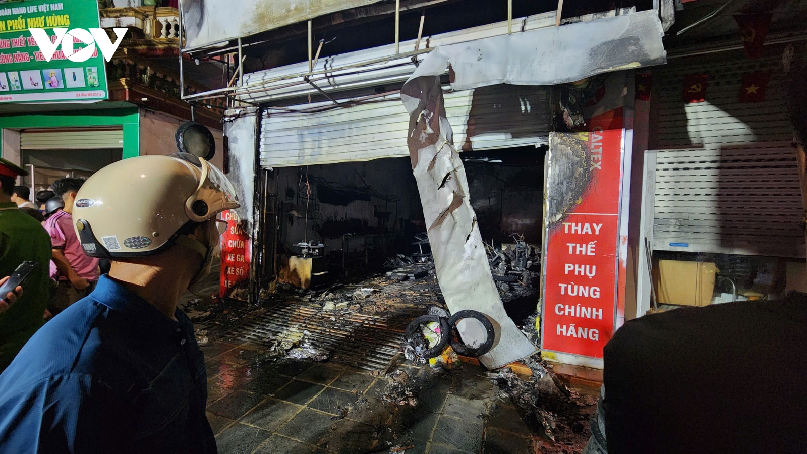 Cháy lớn tại cơ sở sửa chữa xe máy ở Điện Biên, thiêu rụi toàn bộ tài sản