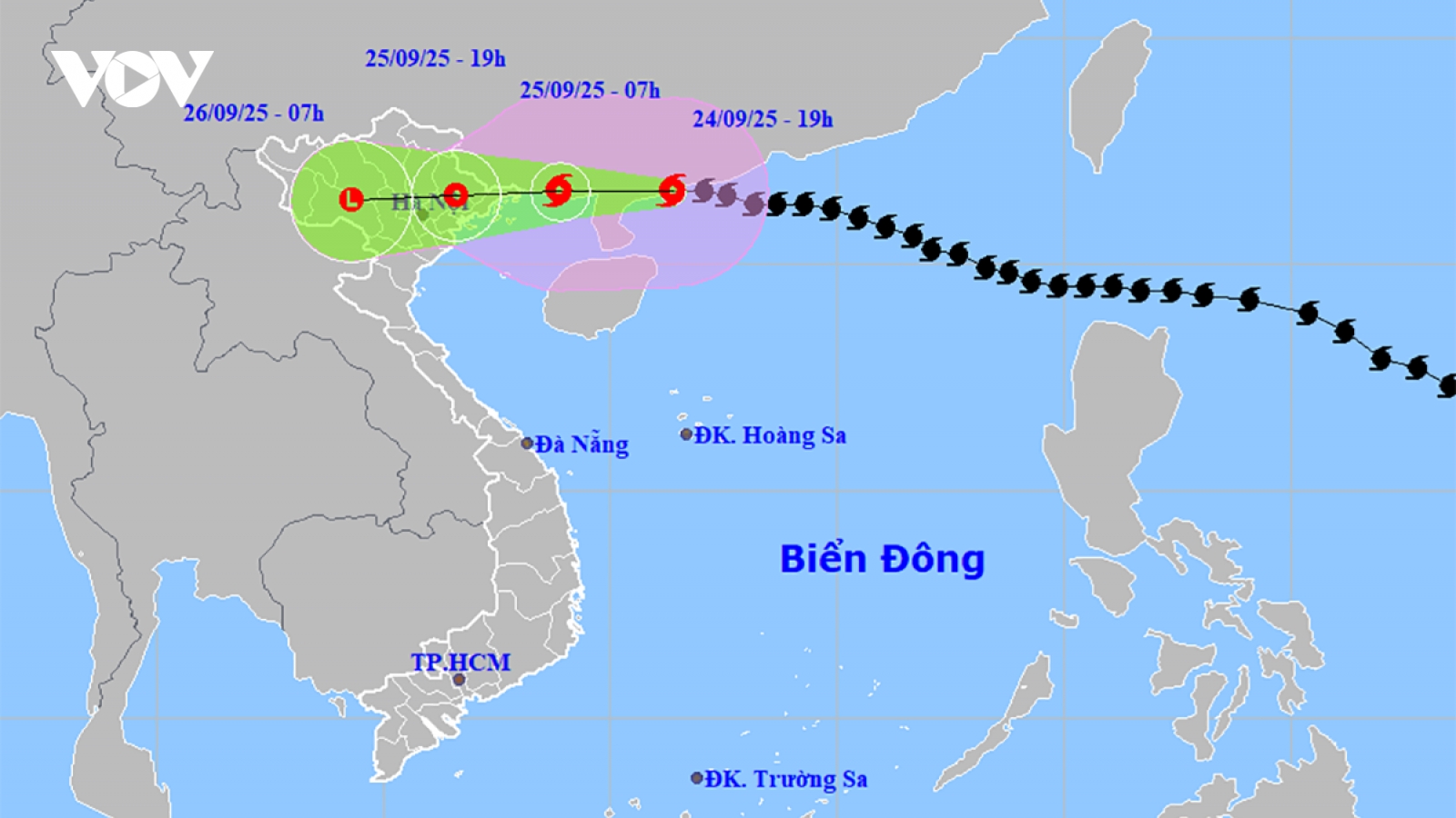 Bão số 9 mạnh cấp 12 giật cấp 15, cách Quảng Ninh khoảng 375km