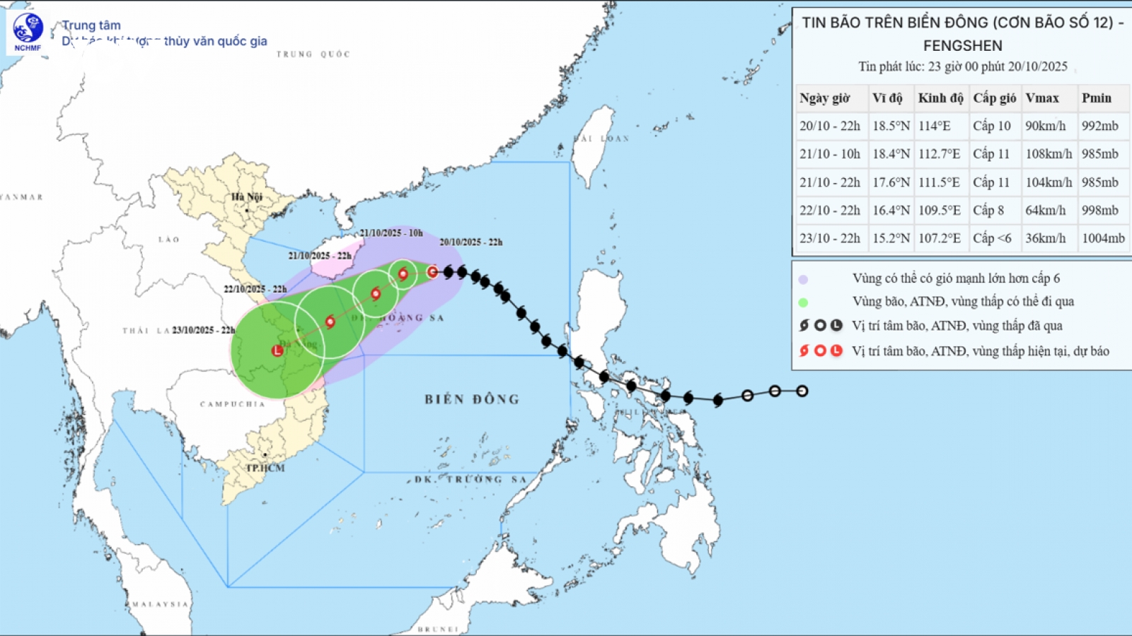 Bão số 12 giật cấp 12, cách đặc khu Hoàng Sa khoảng 270km