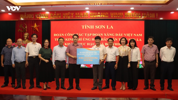 Sơn La tiếp nhận kinh phí ủng hộ khắc phục hậu quả thiên tai