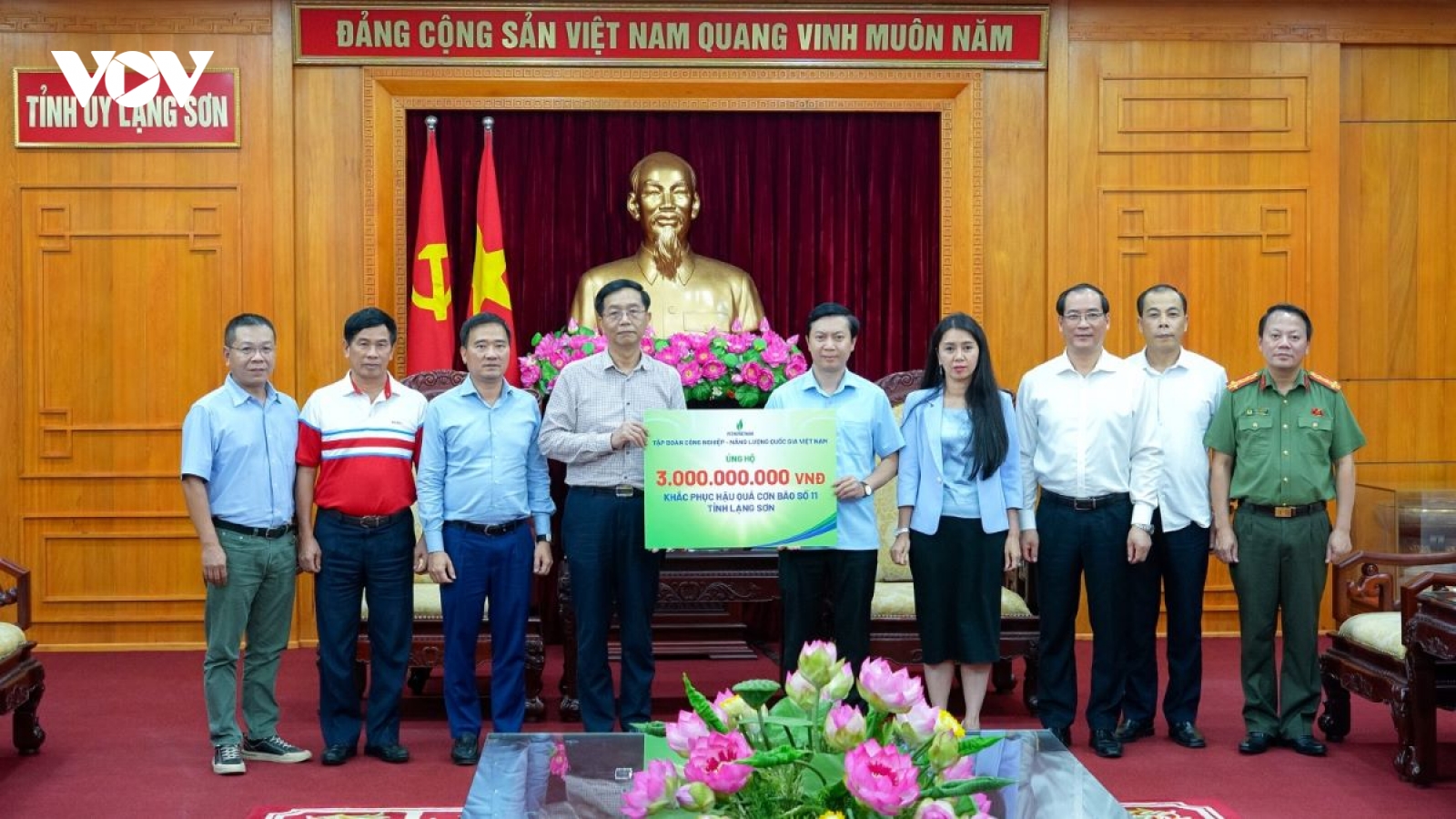 Petrovietnam thăm hỏi, hỗ trợ Bắc Ninh và Lạng Sơn khắc phục hậu quả bão số 11