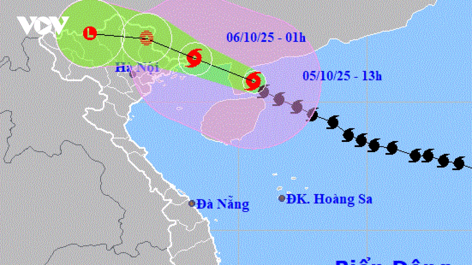 Bão số 11 giật cấp 16 cách Móng Cái khoảng 290km