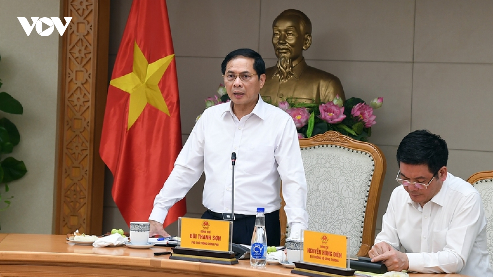 Phó Thủ tướng Bùi Thanh Sơn họp rà soát tiến độ chuẩn bị tổ chức Hội chợ Mùa thu
